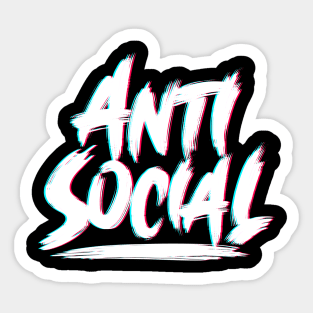 Antisocial - Misanthropic EDM Club Sticker